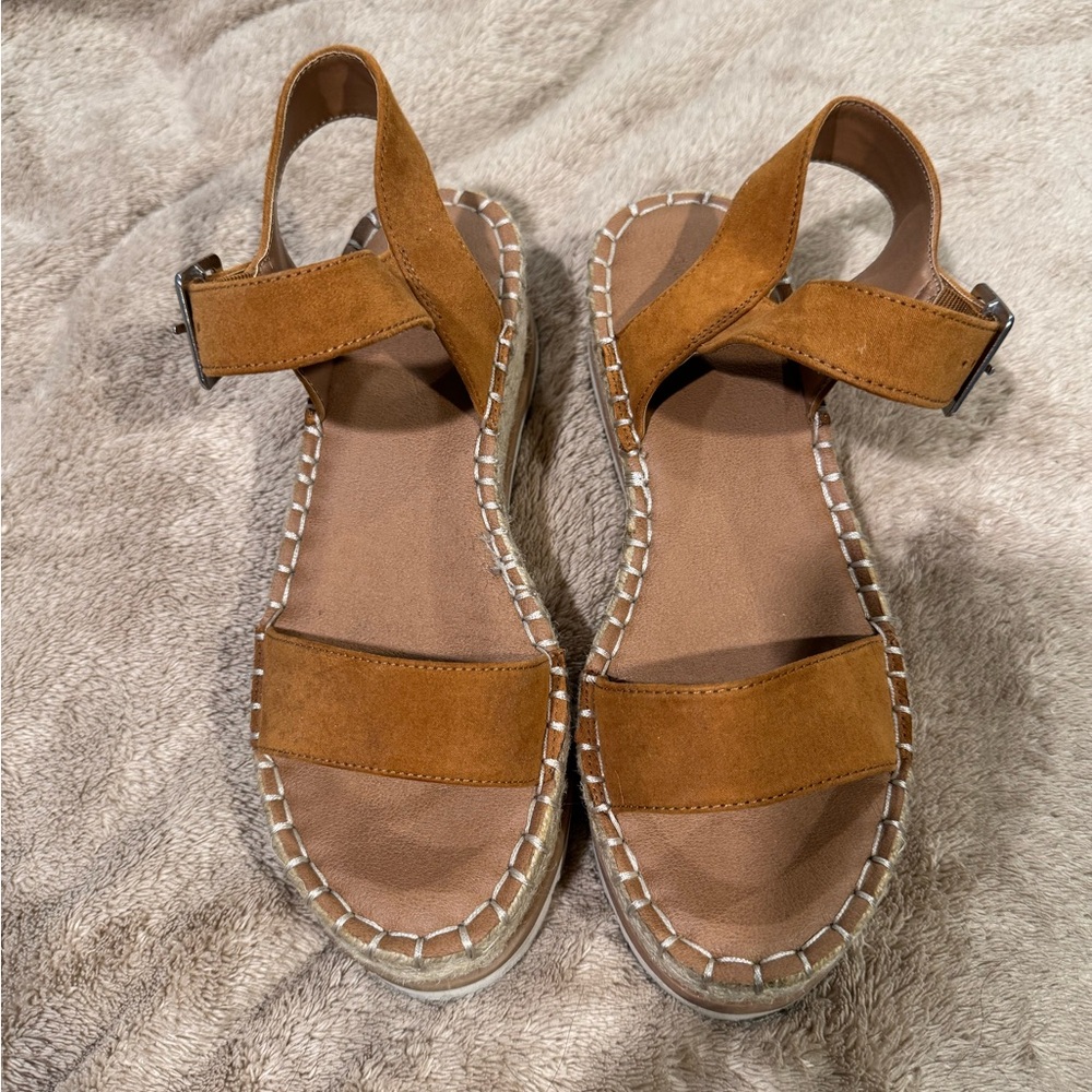 Brown Suede Women's Sandals